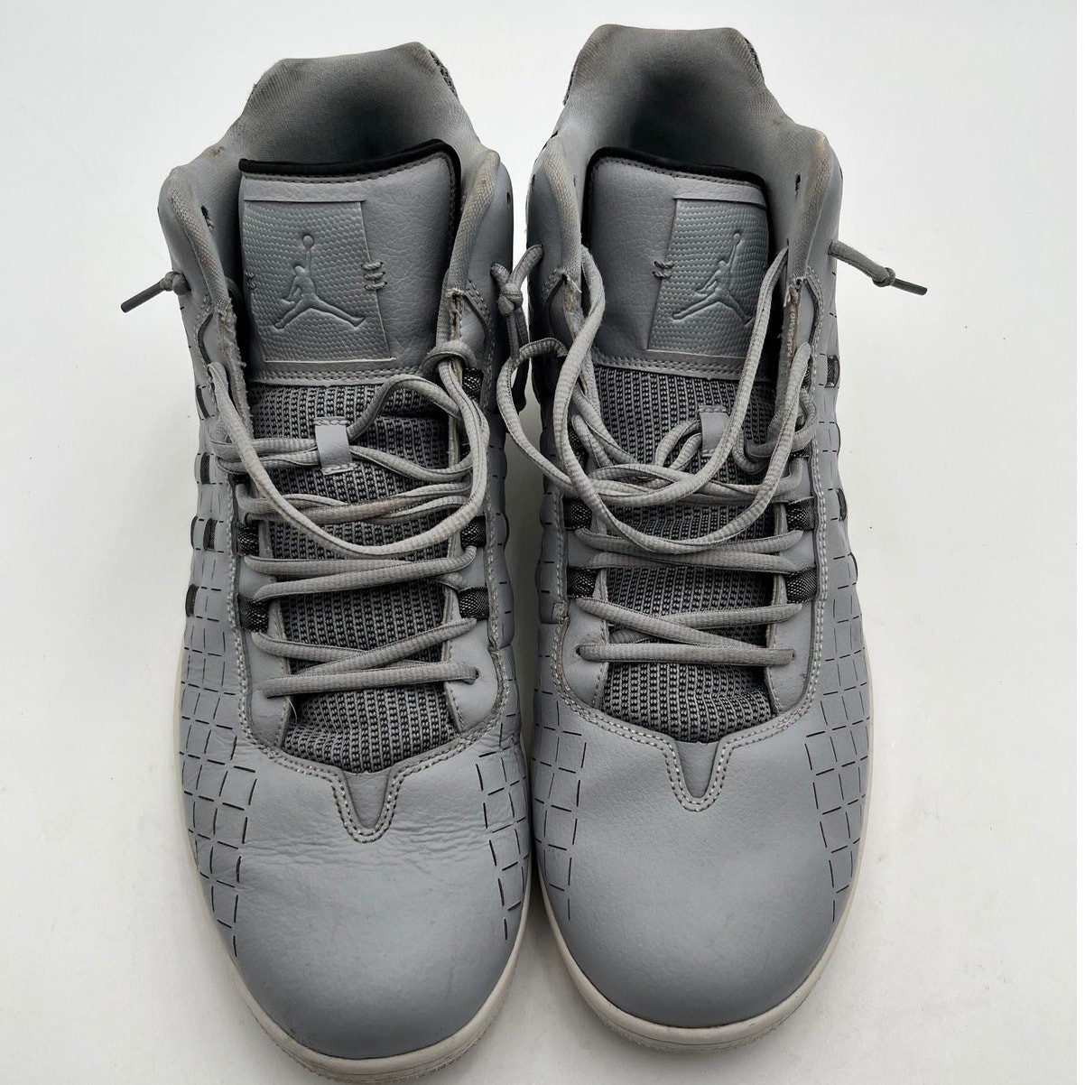 Air Jordan Illusion Wolf Grey Black White Mens Size 15 705141-003 Woven 2014