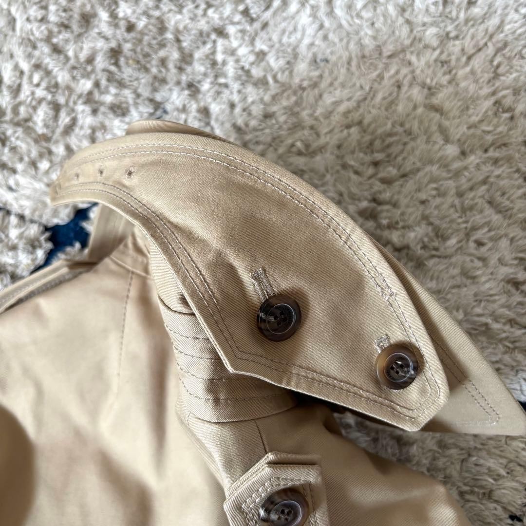 Burberry Blue Label Trench Coat Long Mega Check Belt