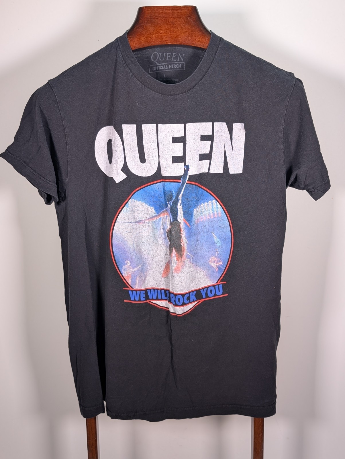 Queen We Will Rock You T Shirt Size Large – Official Merch – Black