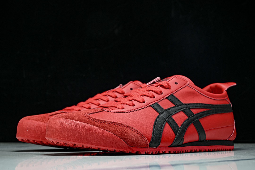 Onits*ka Tiger Mexico 66 Classic Red Black 1183C102-600 Unisex Size 4-11