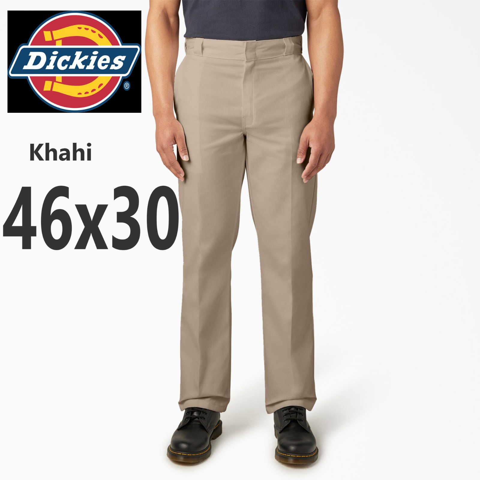 Dickies Mens 874 Khahi 46×30 Classic Flex Original Fit Work Straight Leg Pants