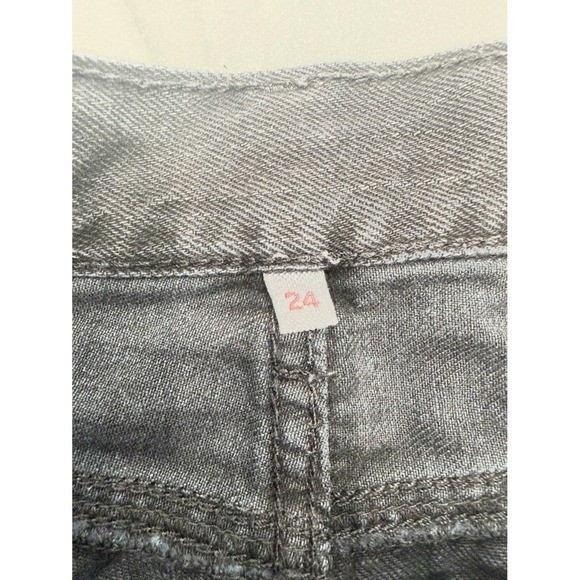 Levi’s Black Distressed Denim Shorts