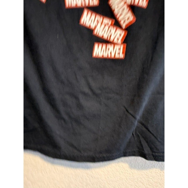 Junk Food Marvel Comics Graphic T-Shirt Mens Small Black Red White Logo Collage