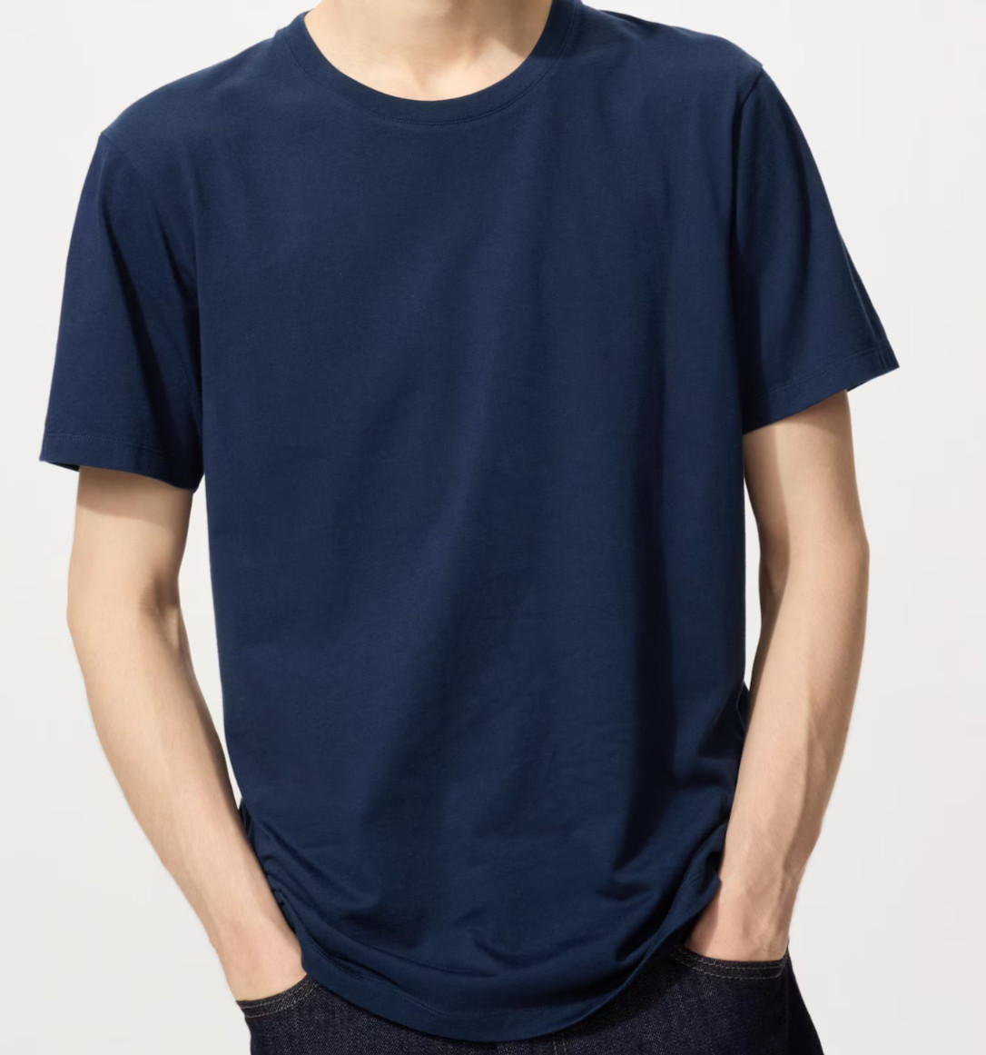 UNIQLO Premium 100% SUPIMA® cotton Crew Neck Short-Sleeve T-Shirt