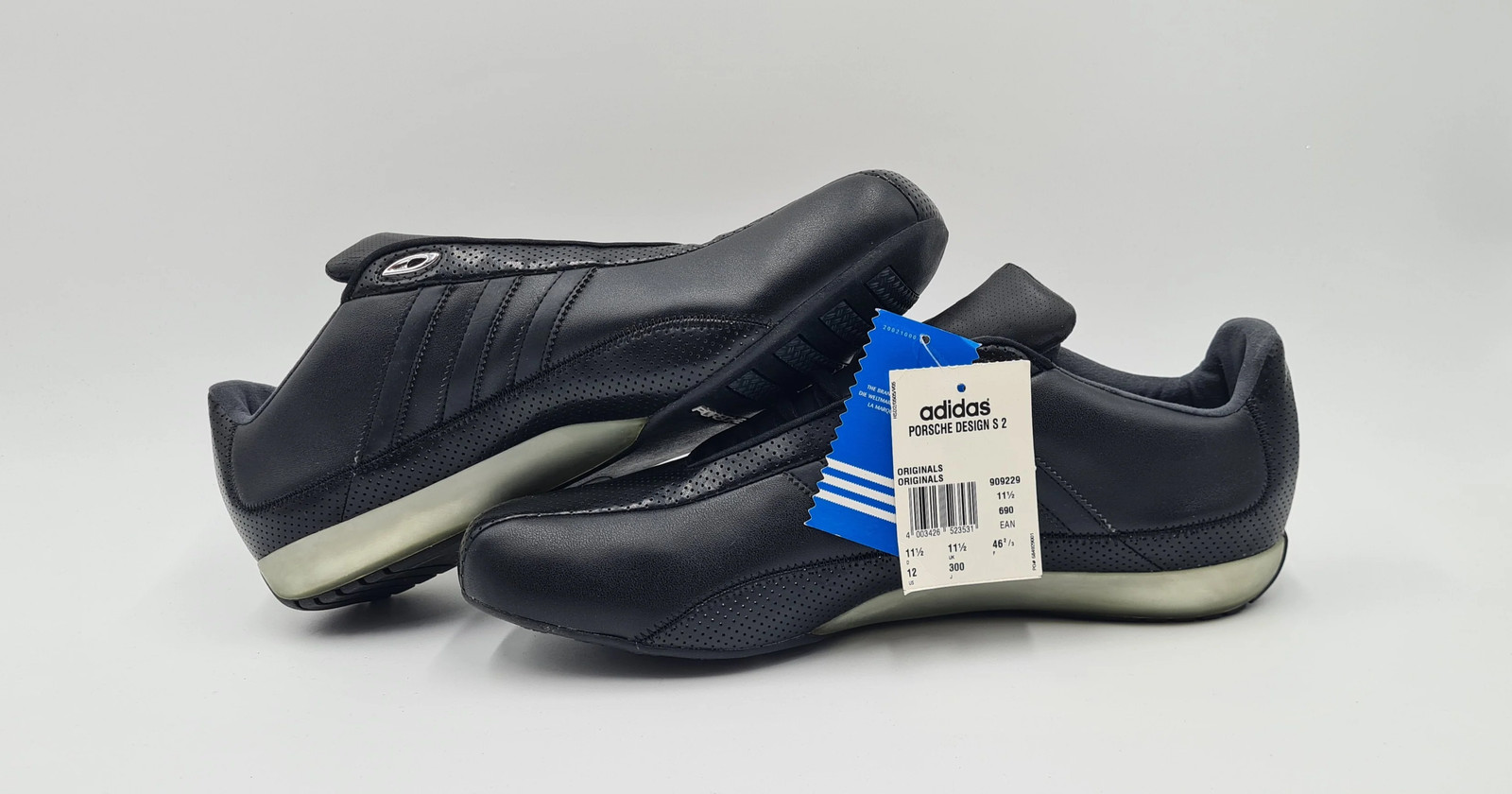 *NEW* 2008 Adidas Porsche Design S2 Size UK 11.5 / EUR 46 2/3