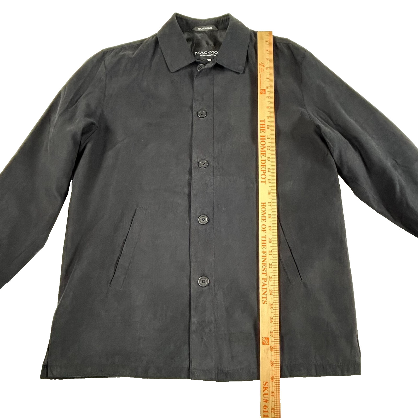 Mac Mor Men’s Black Button Up Jacket Size Medium Private Collection