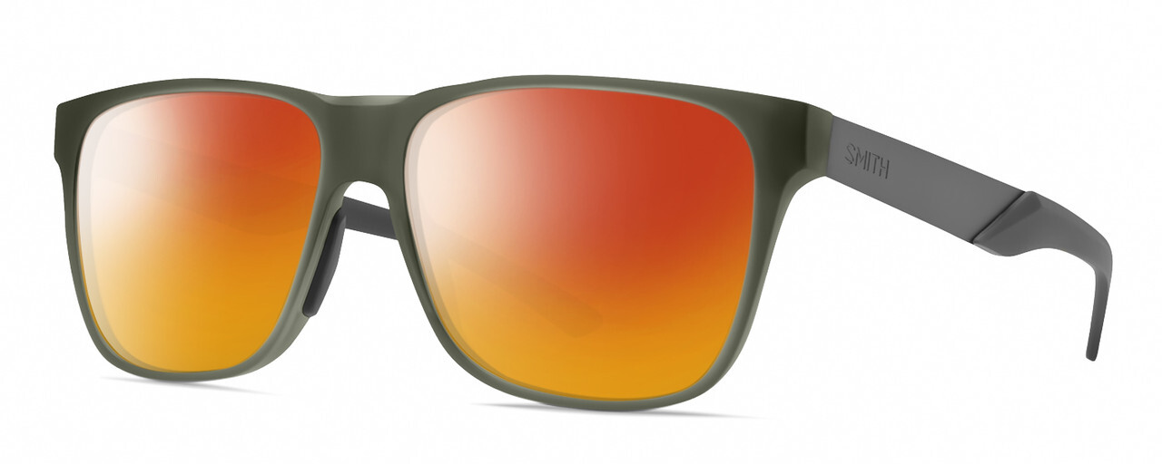 Smith Lowdown Steel Unisex Polarized Sunglasses Moss Crystal Green/Gunmetal 56mm