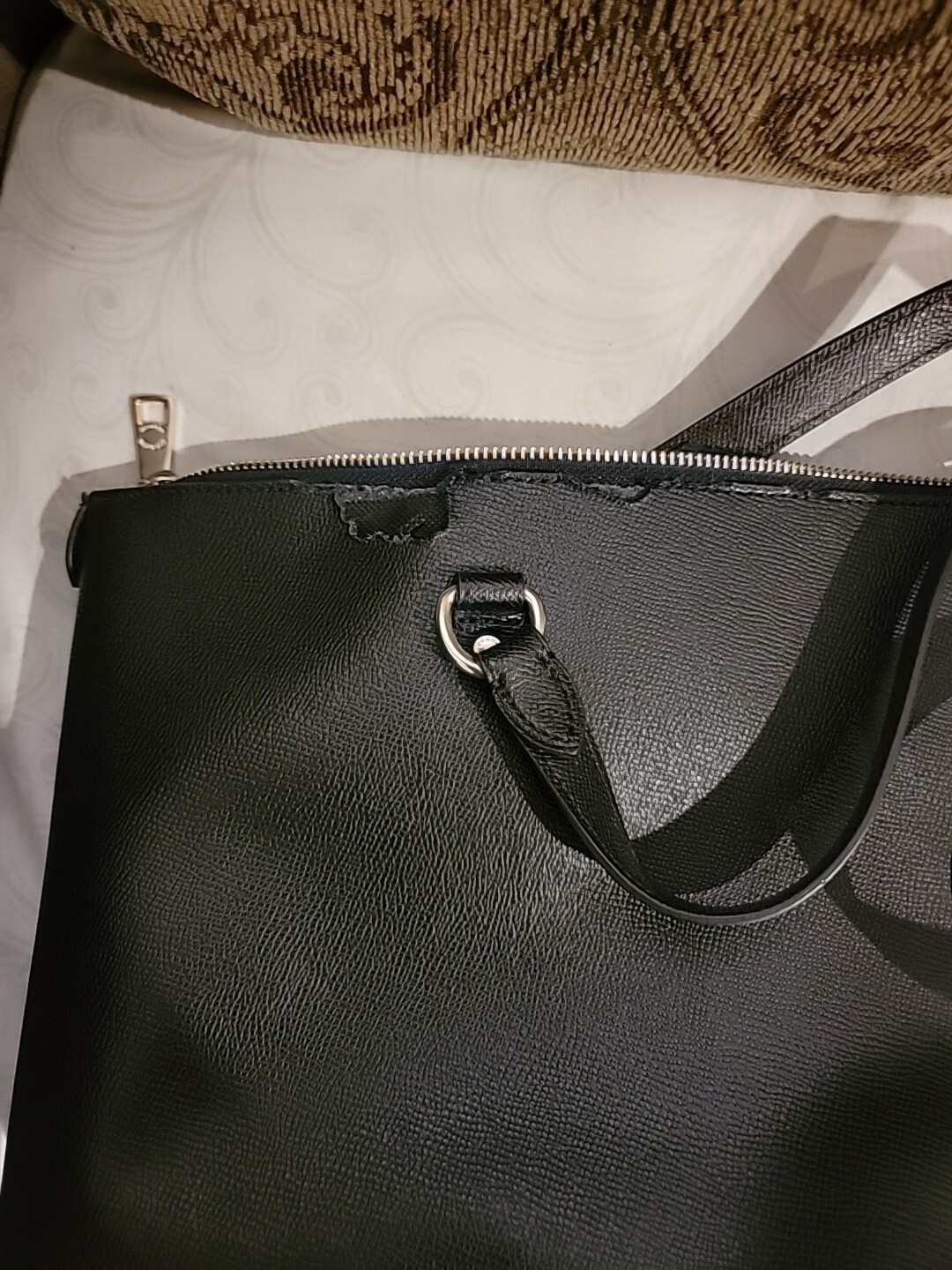Coach F79608 Leather Gallery Shoulder Tote Purse – Black