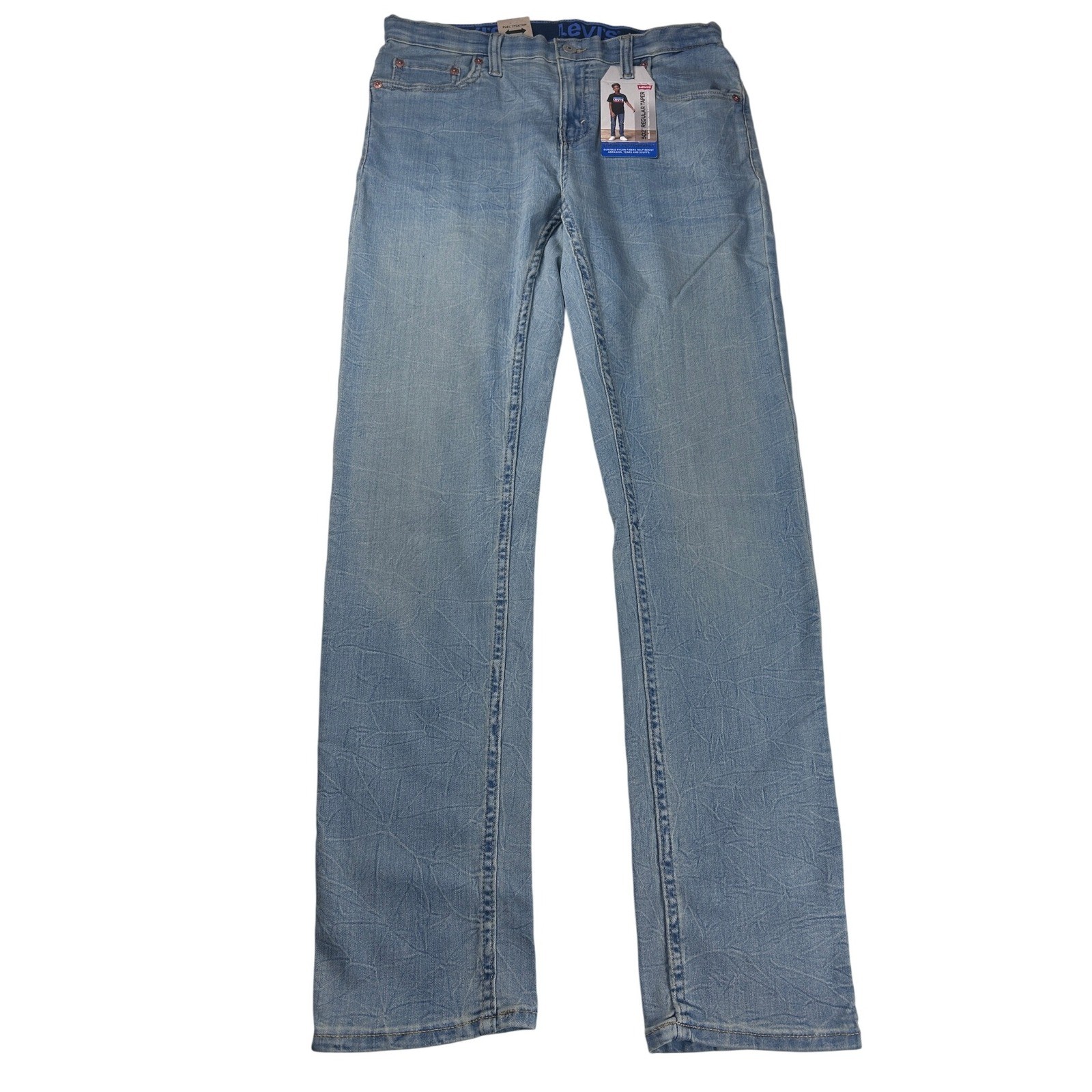 Levi’s 502 Regular Taper Jeans Boys 18 REG (29×31 ) Light Wash NEW