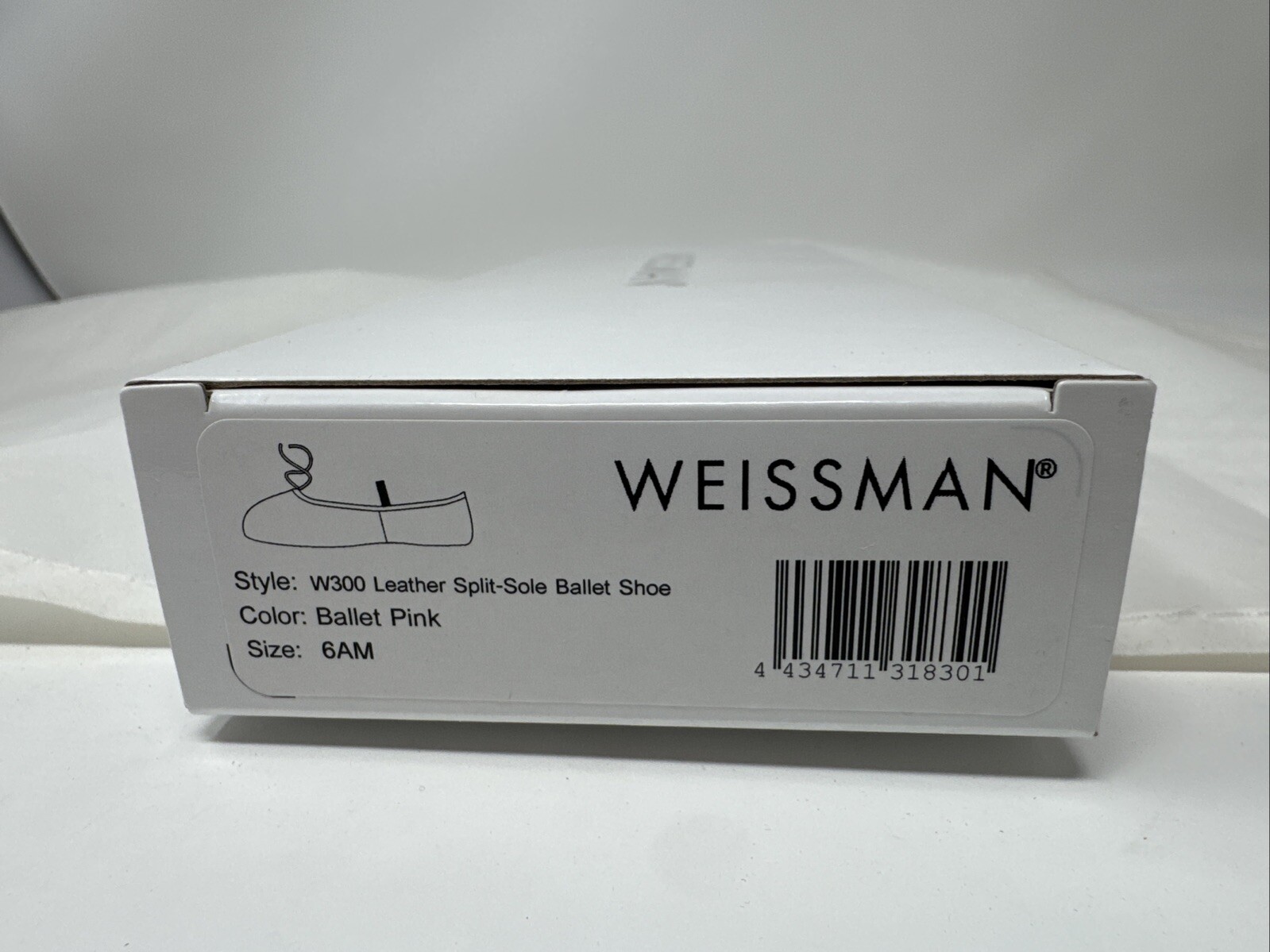 Weissman Ballet Pink Split Sole Leather Ballet Shoes Child, Youth, Adult Sz New