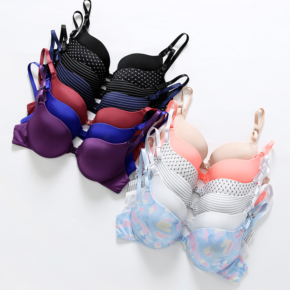Womens Bras 28-40 AAA A B C Small Breasts Push Up Bras Padded Underwire Bralette