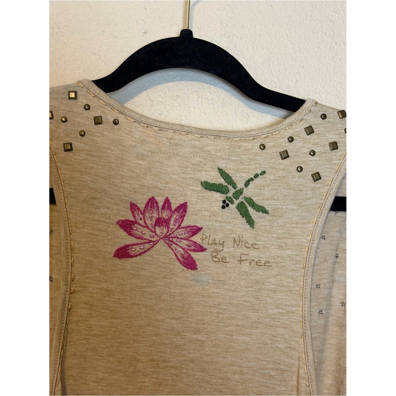 Double D Ranch Boho Festival Top Tunic Tank Top Size Medium
