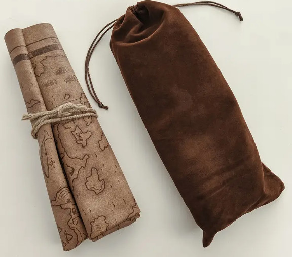 Pirate Treasure Map Costume Prop PU Artificial Leather
