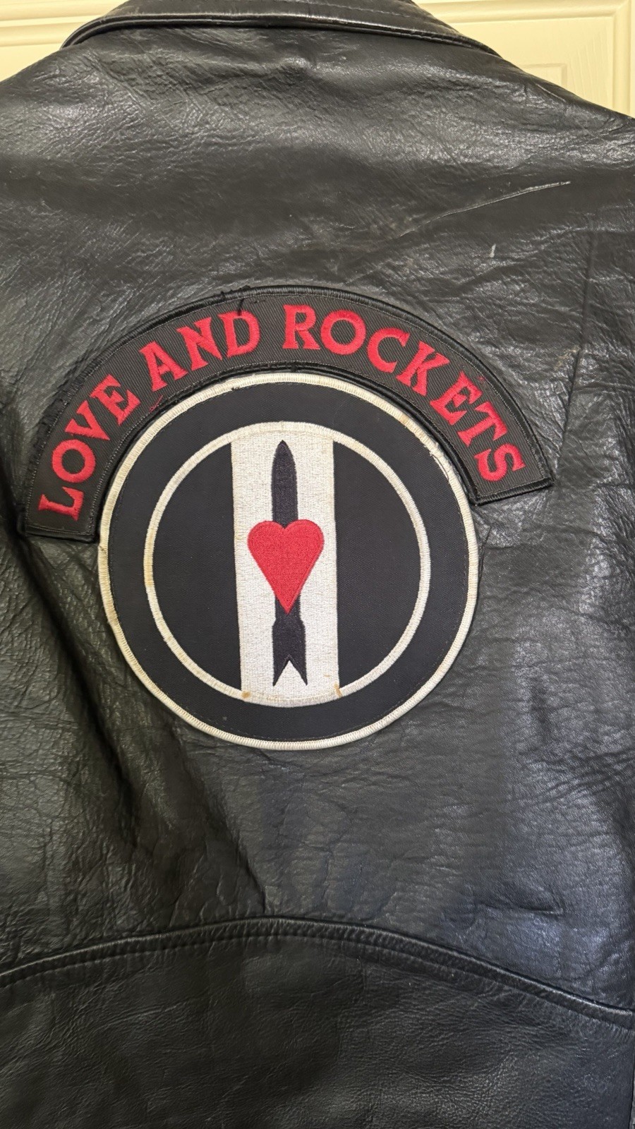LOVE AND ROCKETS fans Vintage Leather Motorcycle Jacket Women’s Small