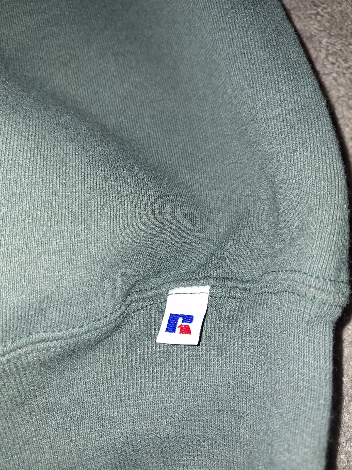 2 VINTAGE Russell Athletic Sweatshirt Mens Large Crewneck 90s Logo Blank USA