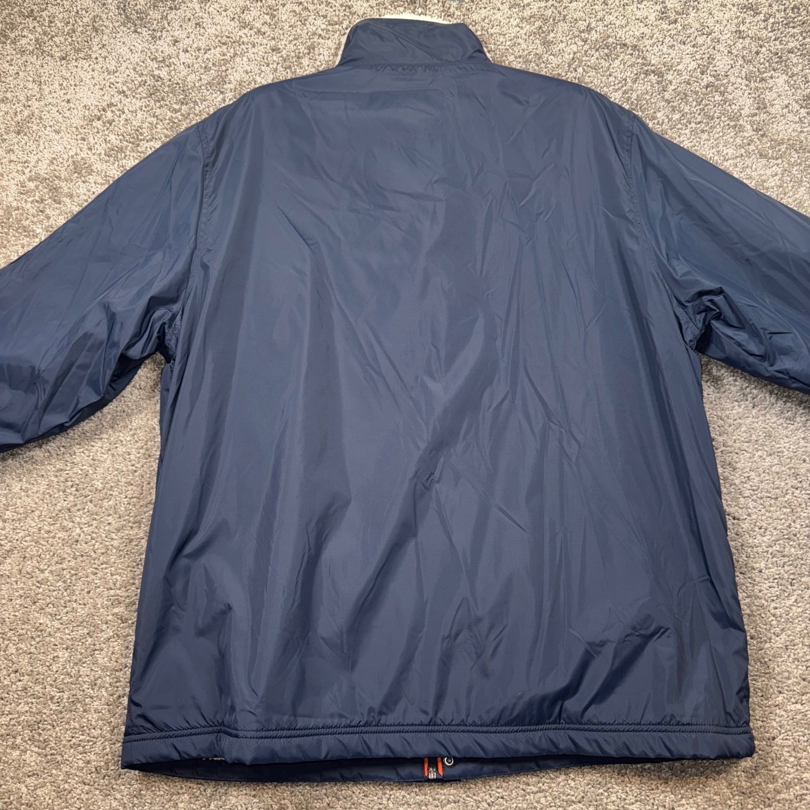IZOD Mens Midweight Sherpa Lined All Weather Tech Jacket Navy Size Large NEW
