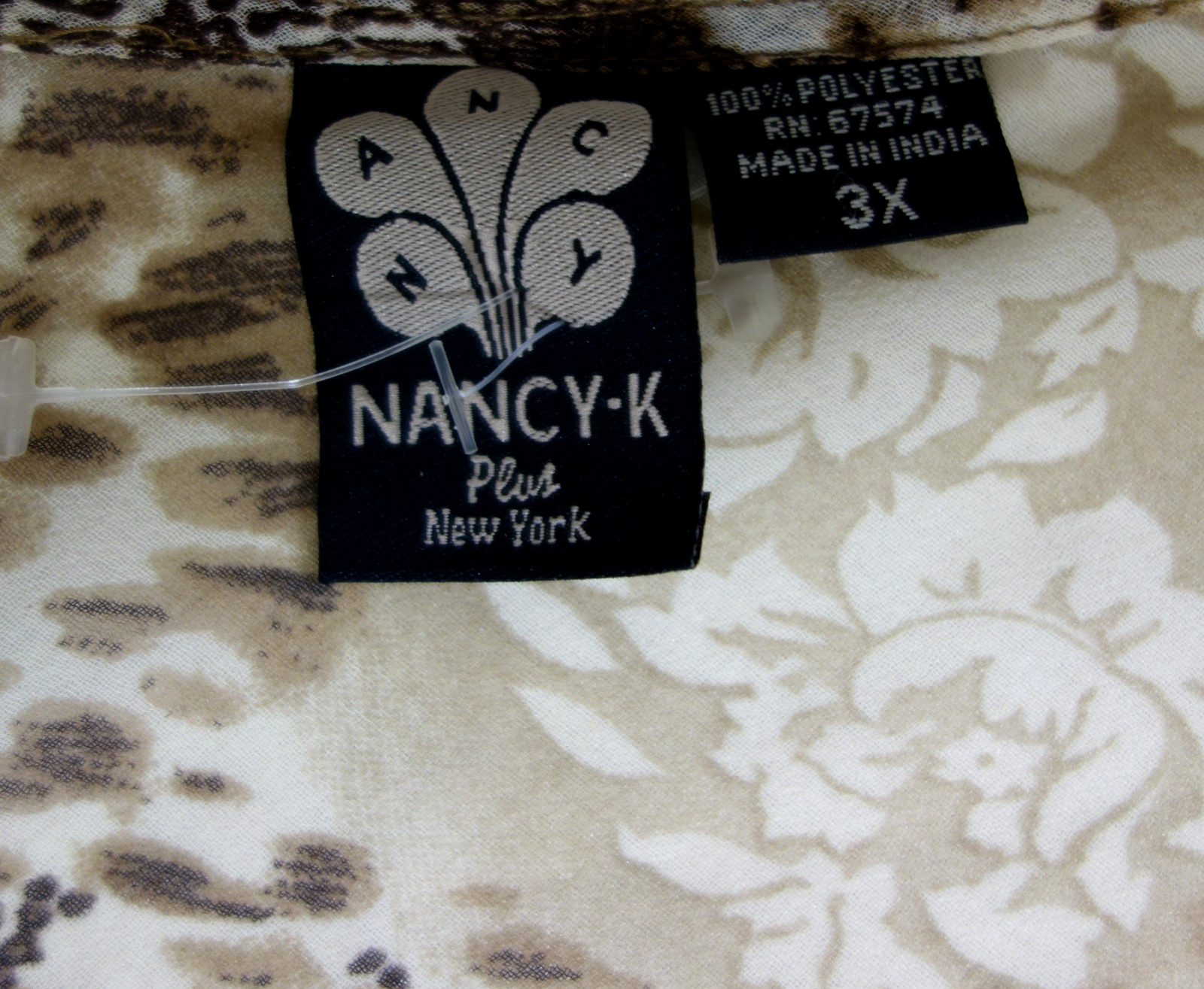NANCY-K~Plus Size 3X Chiffon Y2K Super Boho Tunic Huge Dripping Batwing Sleeves