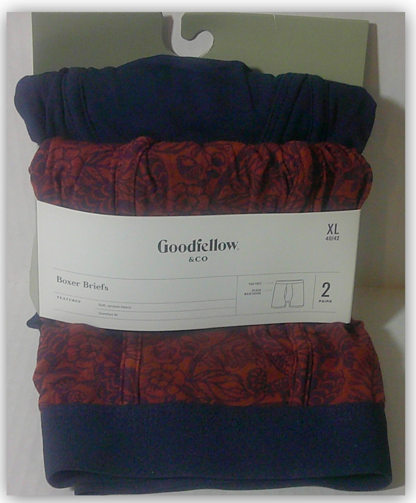 Goodfellow & Co BOXER BRIEFS 2pk Choice solids & prints SOFT STRETCH KNIT fabric