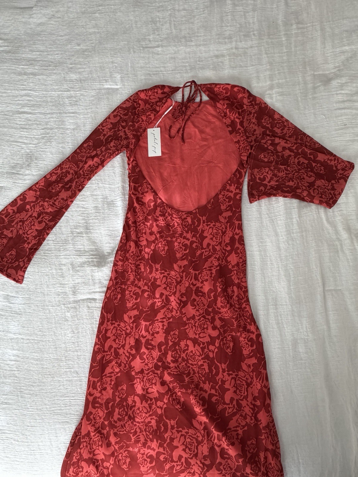 NWT Petal + Pup Talitha Red Long Sleeve Maxi Dress – Women’s Size 6