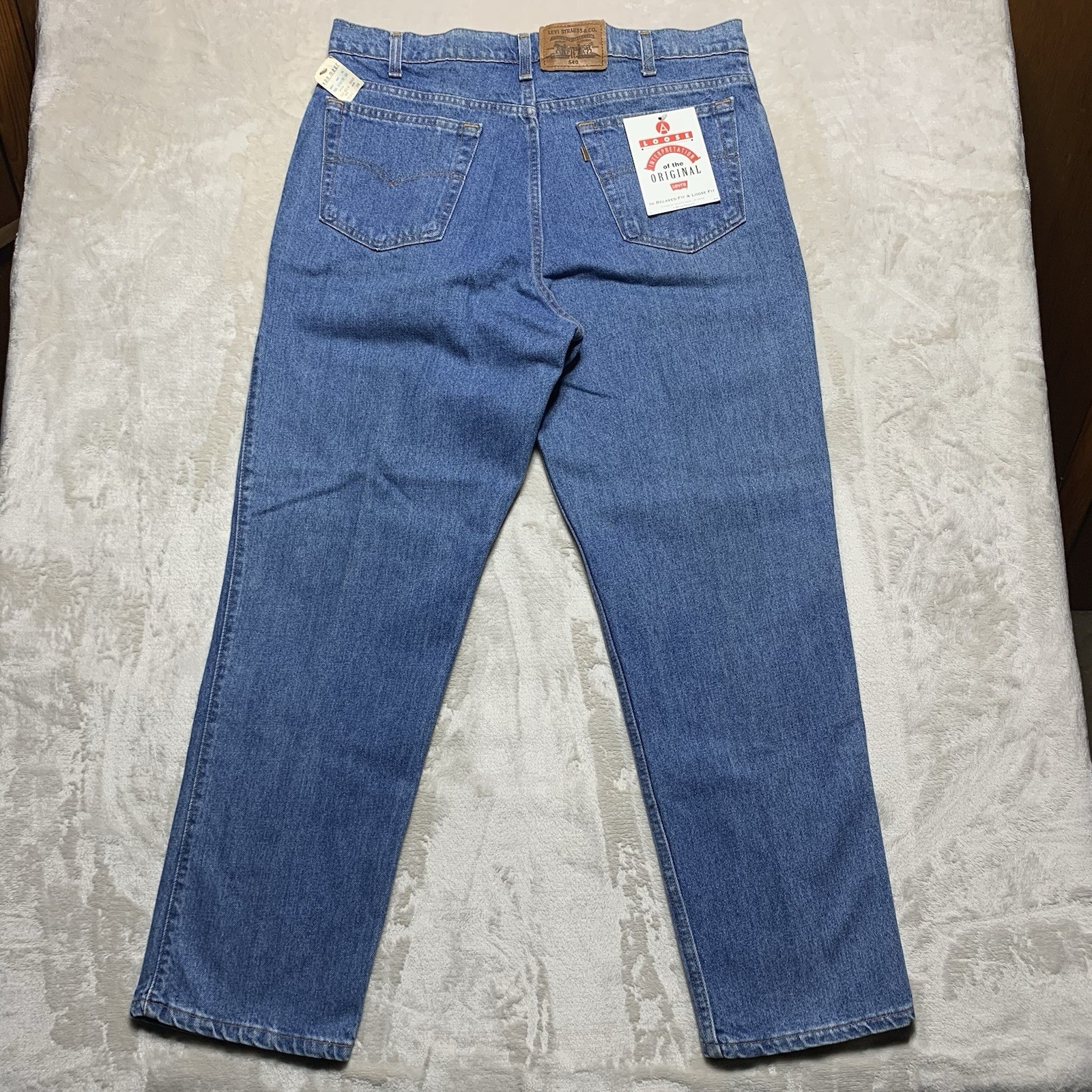 NEW Vintage 90s Levi’s 540 Jeans Men’s 38×30 Brown Tab Relaxed Fit Loose USA