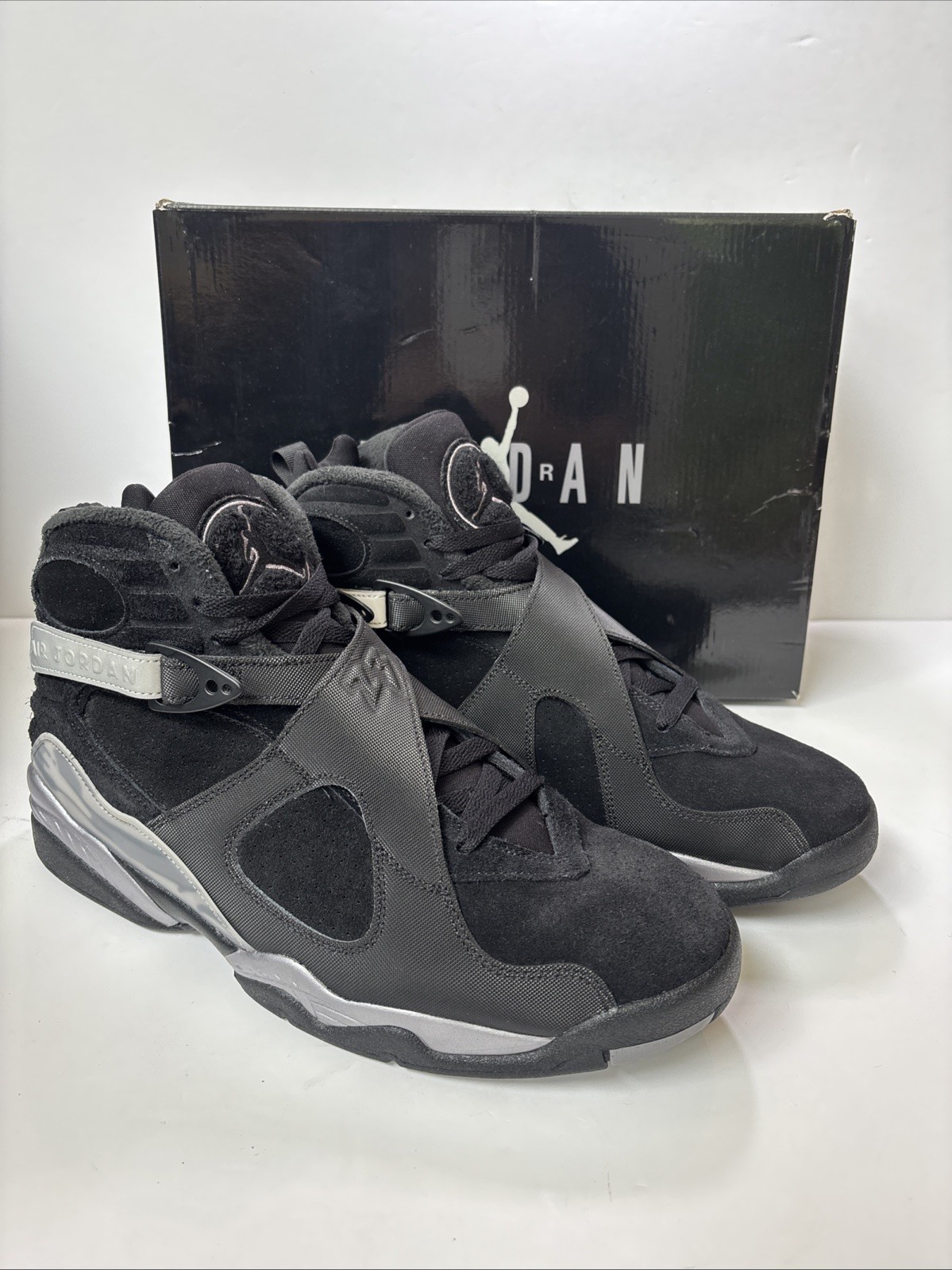 Air Jordan 8 Retro Winterized Gunsmoke Grey Size 13 Flawless With Box