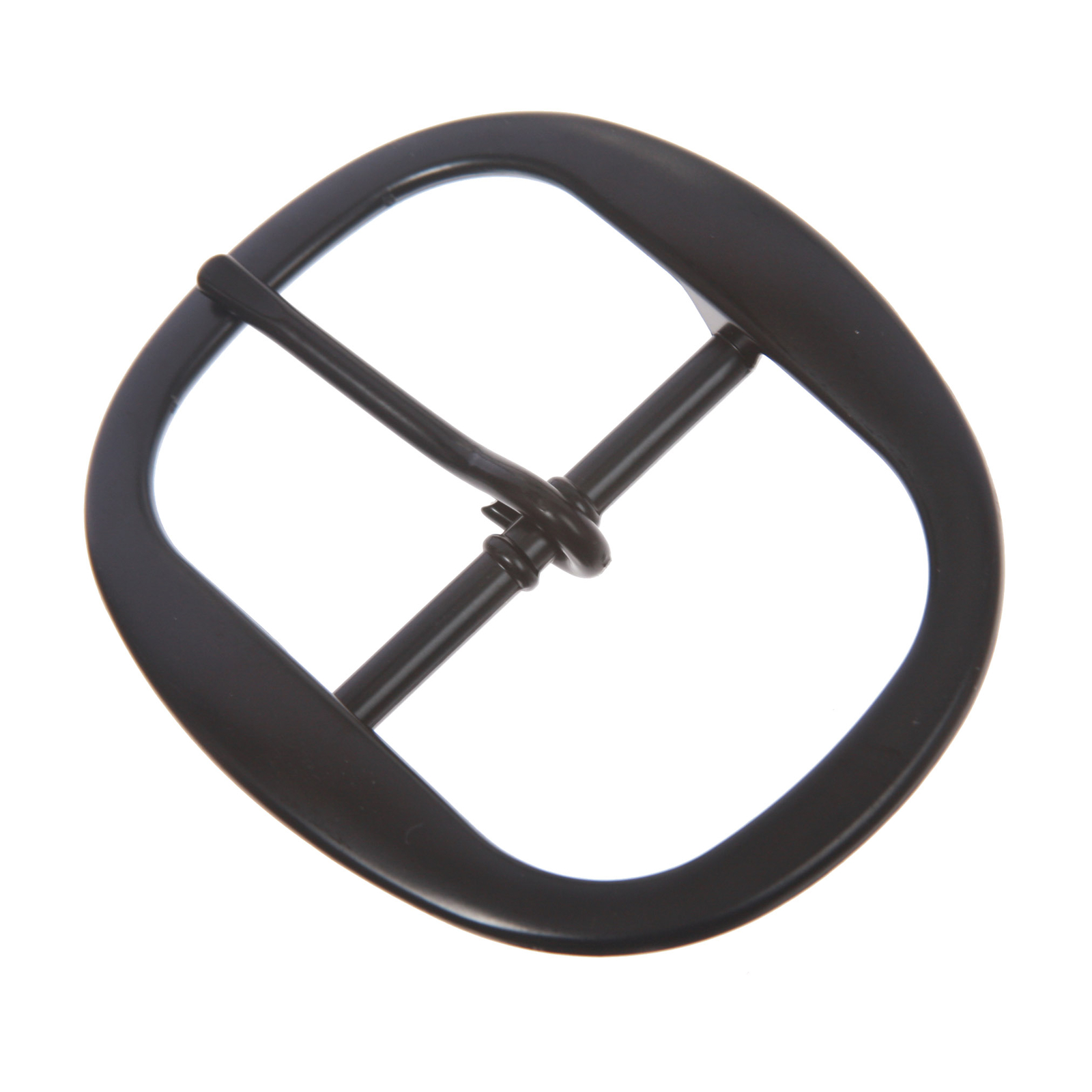 1 1/2 Inch Nickel Free Center Bar Single Prong Oval Belt Buckle