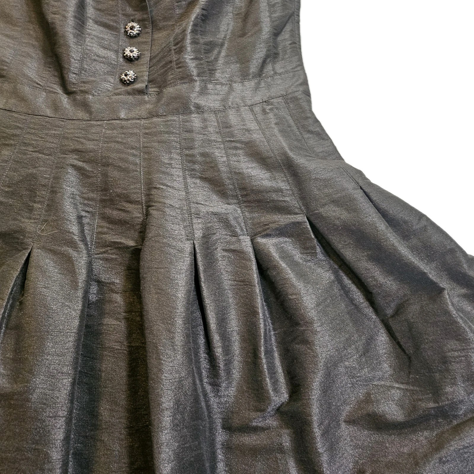 JS Boutique Blacl Fit&Flare Beaded Cap Sleeve SZ 10 50’s,Evening,Dressy,Cocktail