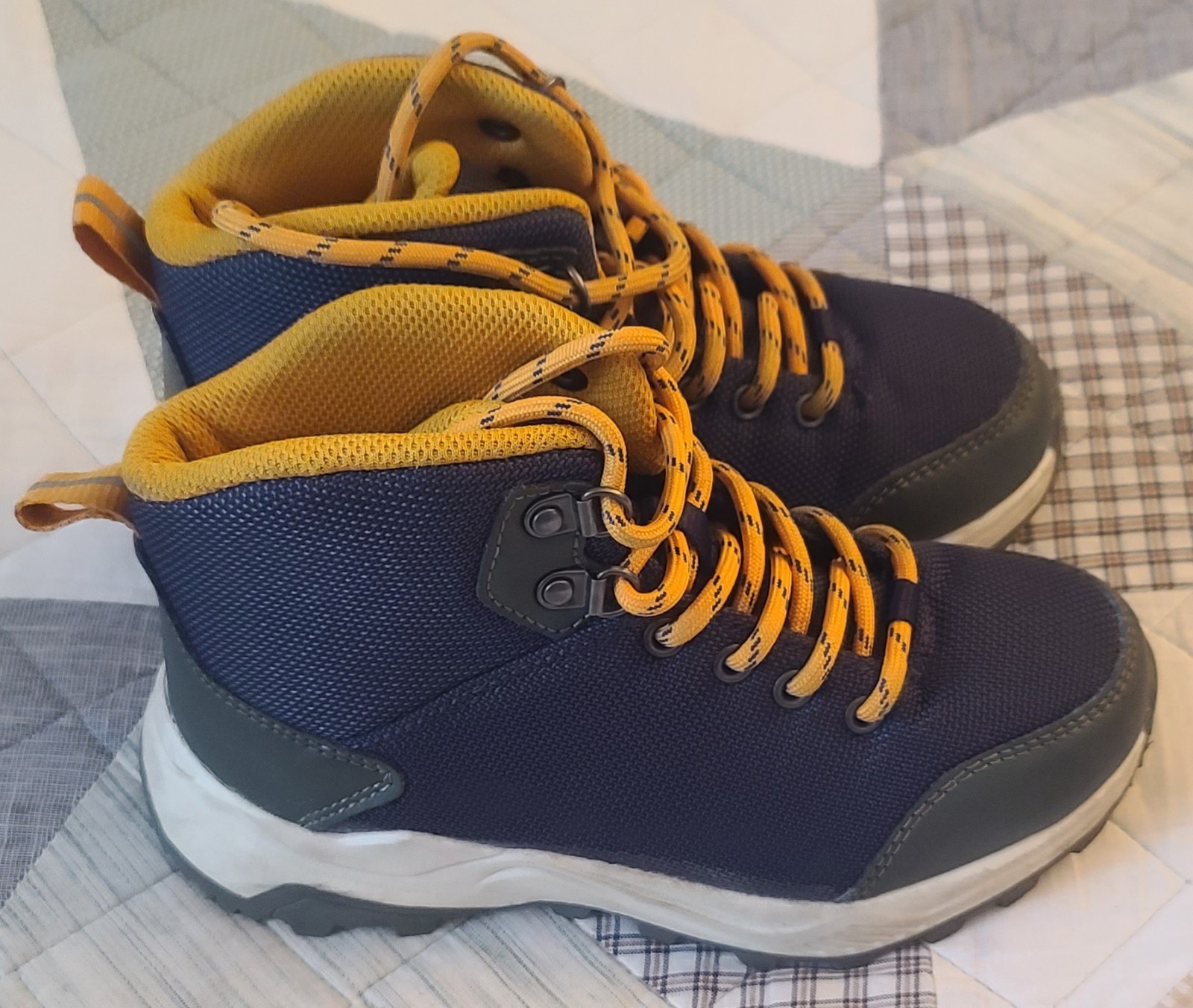 Big & Small Kids Dawson Lace – Up Winter Boots – All In Motion BLUE-