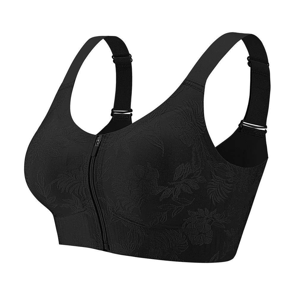 Women Bras Full Coverage Front closure Zipper push up Plus size Underwear F031