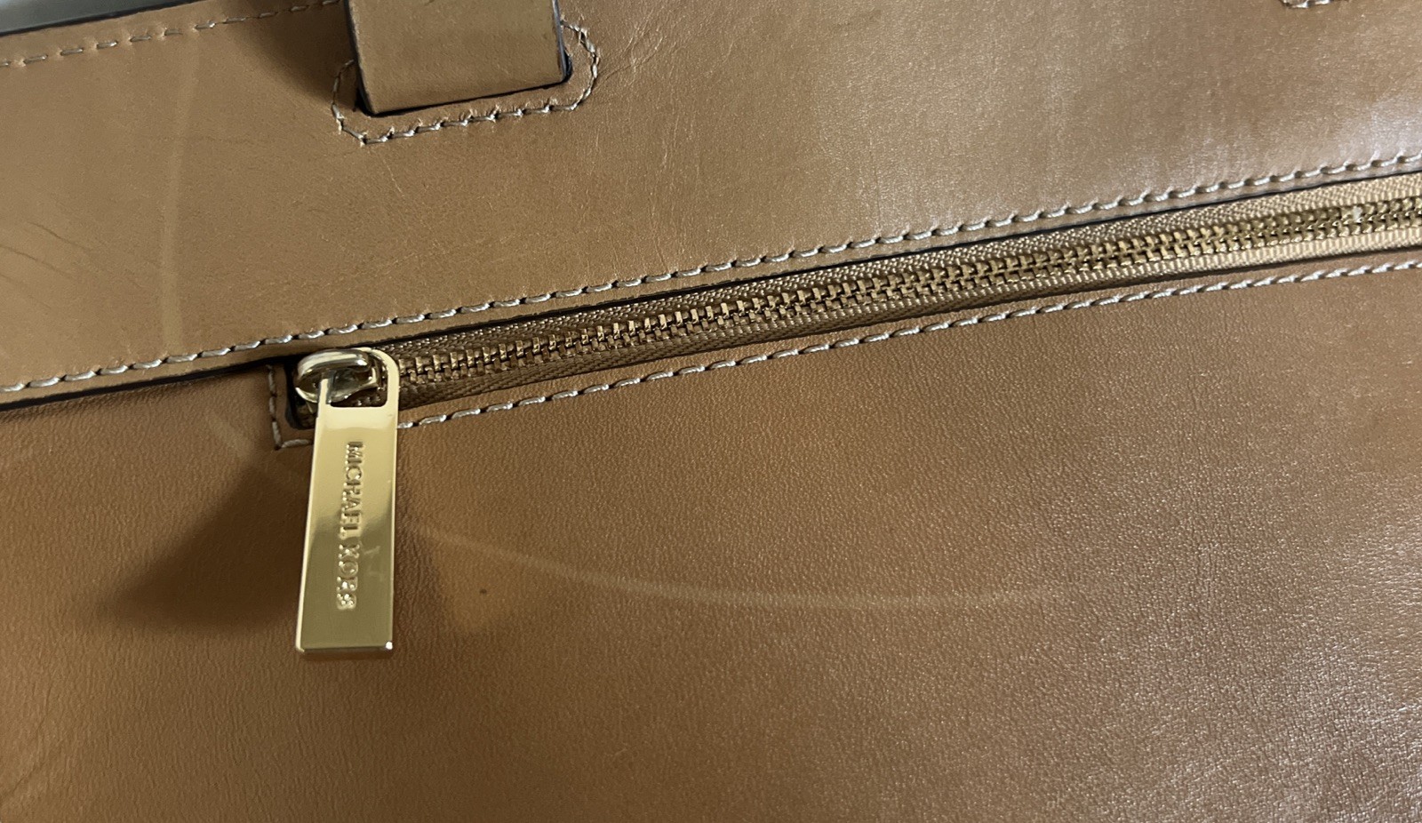 Michael Kors Tommy Suede Leather Vintage Messenger Bag Crossbody