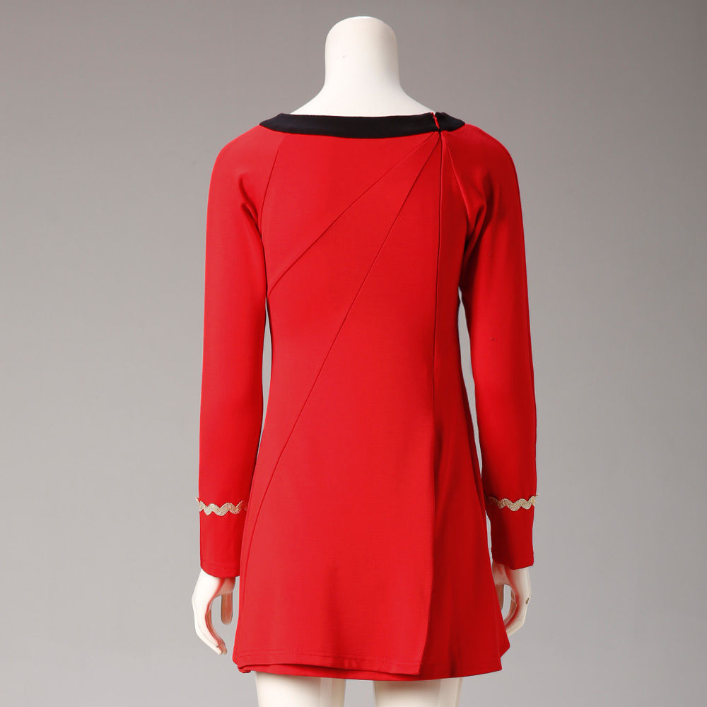 Classic TOS Blue Uniform Female Duty TOS Red Dress Halloween Costumes