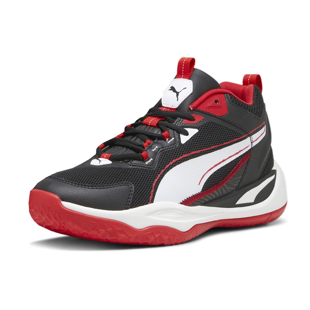 PUMA Playmaker 2023 Lace Up Mens Black Sneakers Casual Shoes 39233001