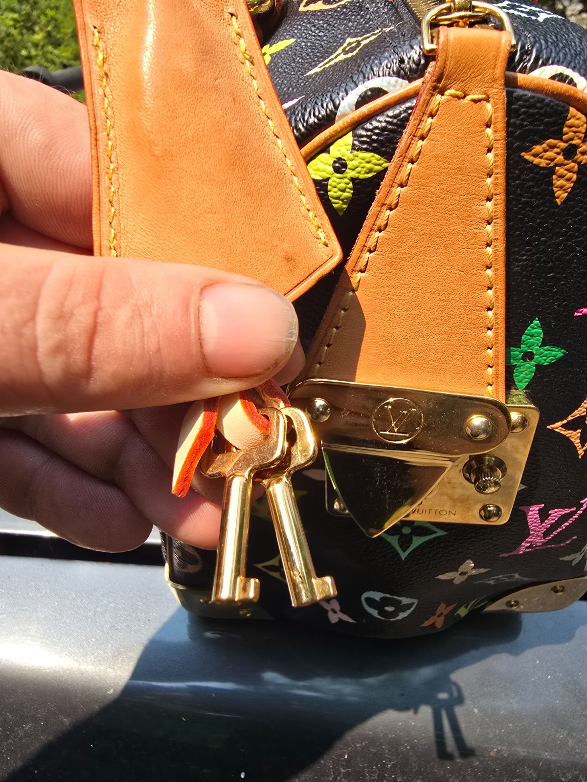 Louis Vuitton Takashi Murakami Speedy 30 Noir Bag Multicolor Black Monogram
