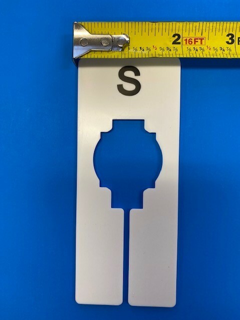 CLOTHING SIZE DIVIDERS “SMALL-XXL” RECTANGLE