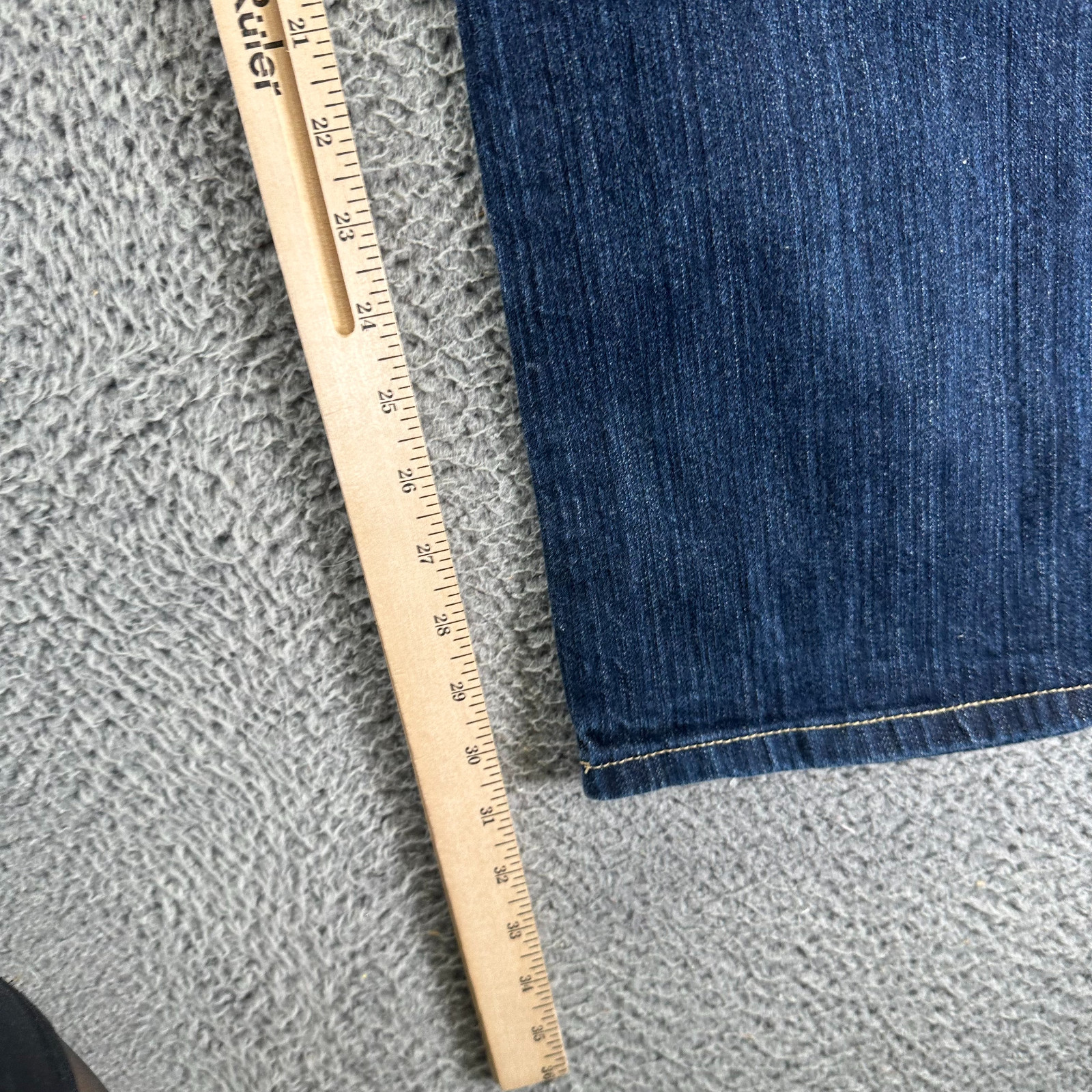 Axcess Jeans Women’s 12 Blue Cotton Denim Bootcut Relaxed Fit Workwear Stretch