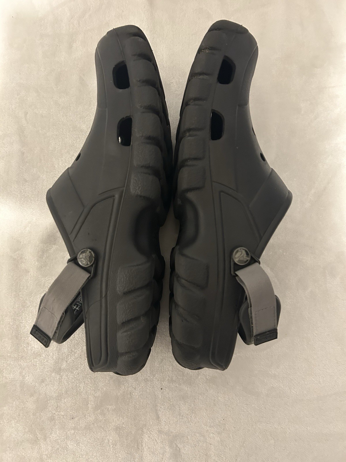 Crocs Offroad Sport Clogs Men’s Size 12 Black Slip-On Shoe Adjustable Straps
