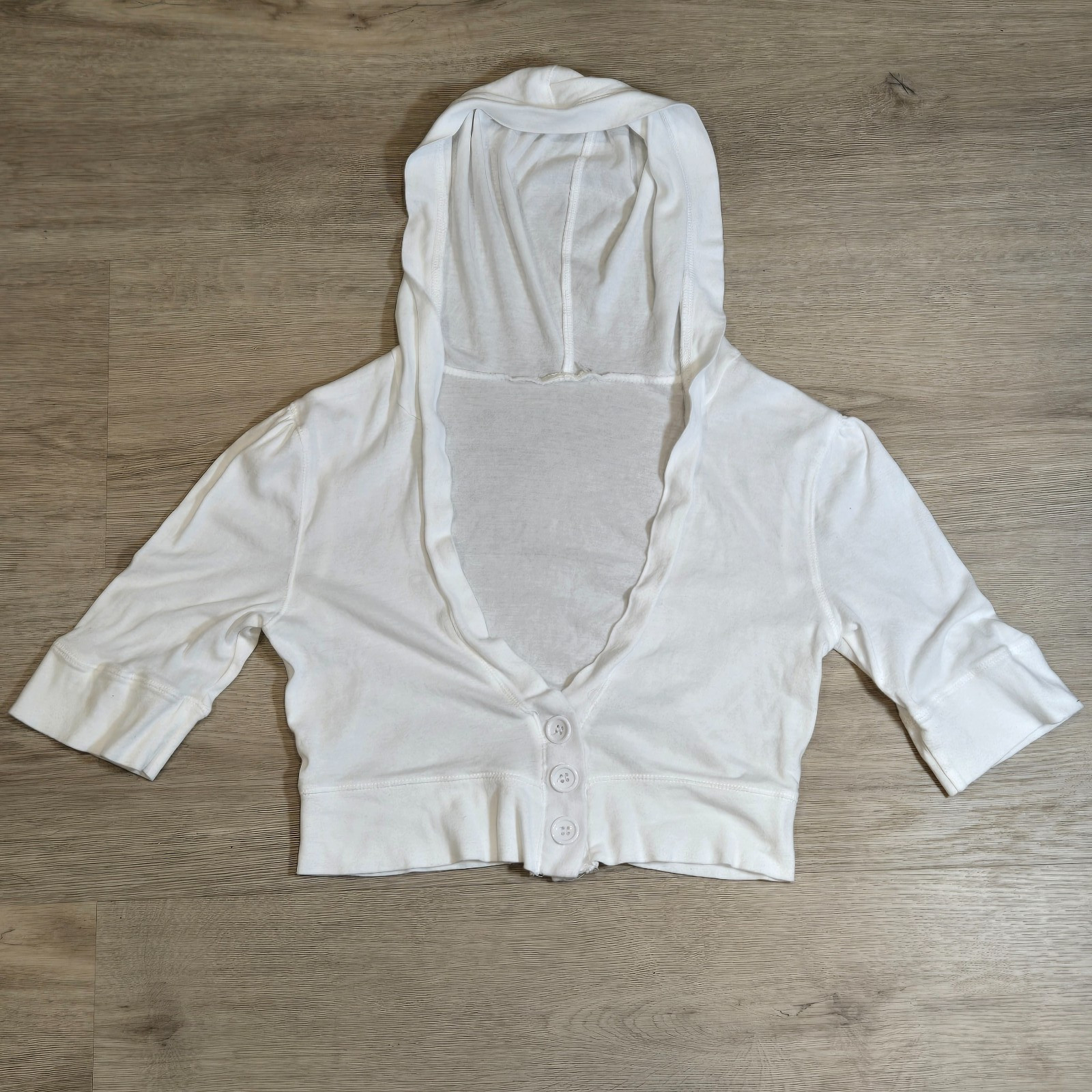 Vintage 90’s Love by Design Crop Hood Cardigan Bella Swan Fairy Britney Paris M