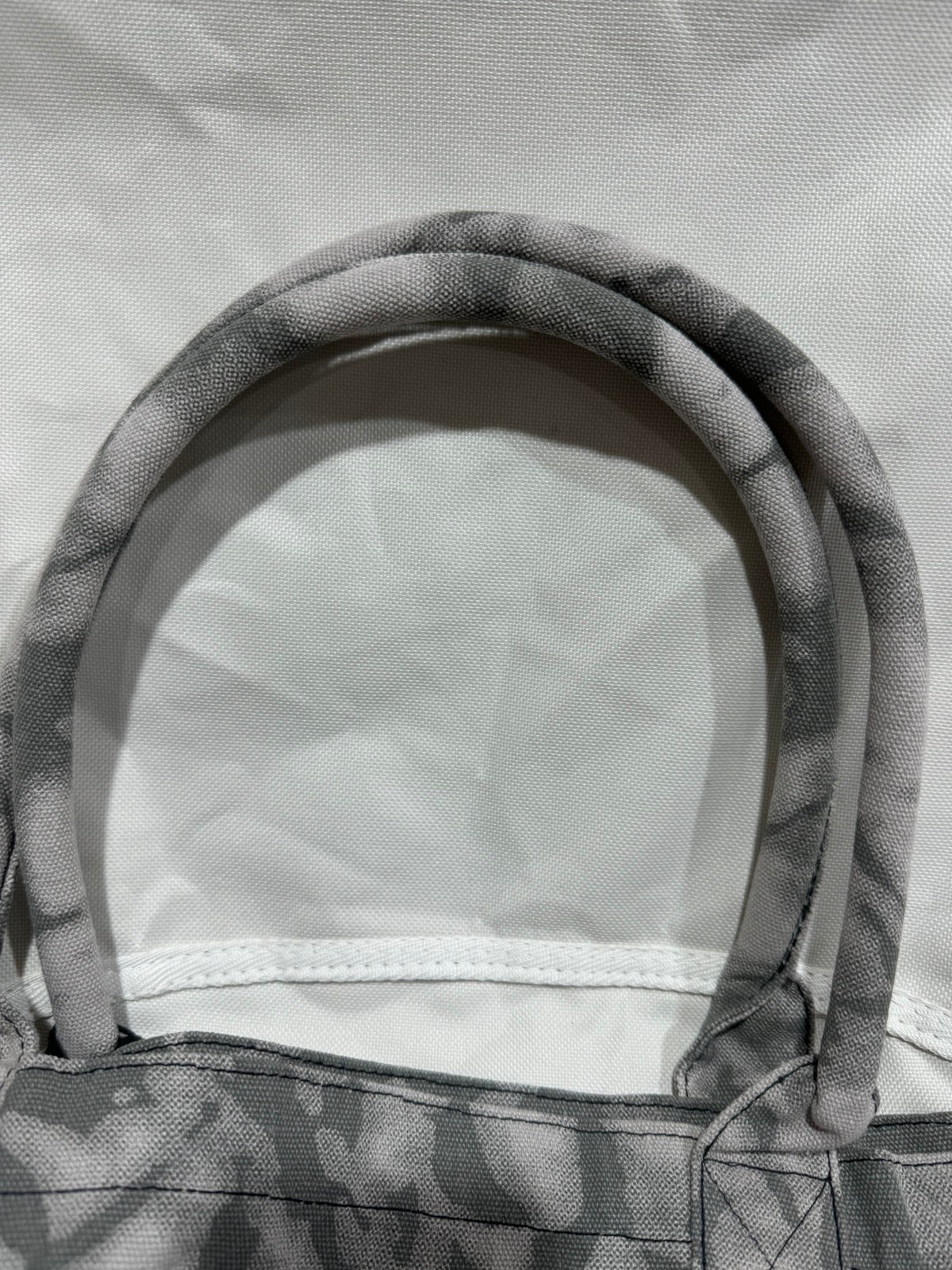 ALO Yoga Gray Tie Dye Large Canvas Tote Bag Gym Travel Carry-on NWT