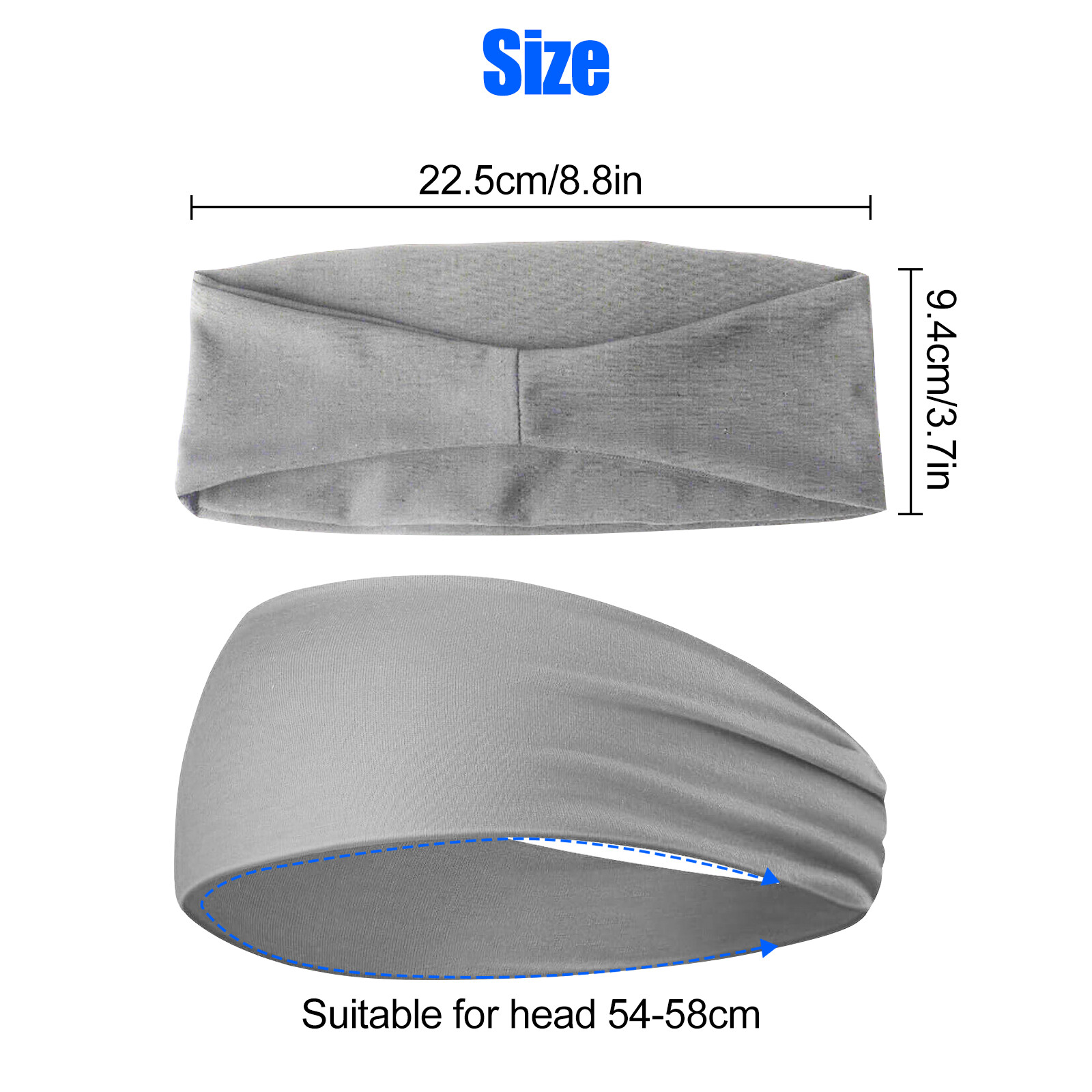 6 Pcs Running Headbands Men Sweatbands Sports Sweat Bands Workout Fitness Women