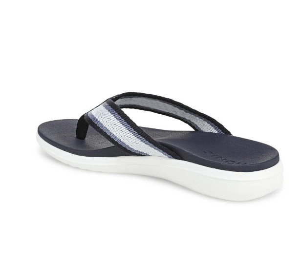 NEW VIONIC Beach Indigo Toe Post Sandal – Navy Blazer Multi, Medium