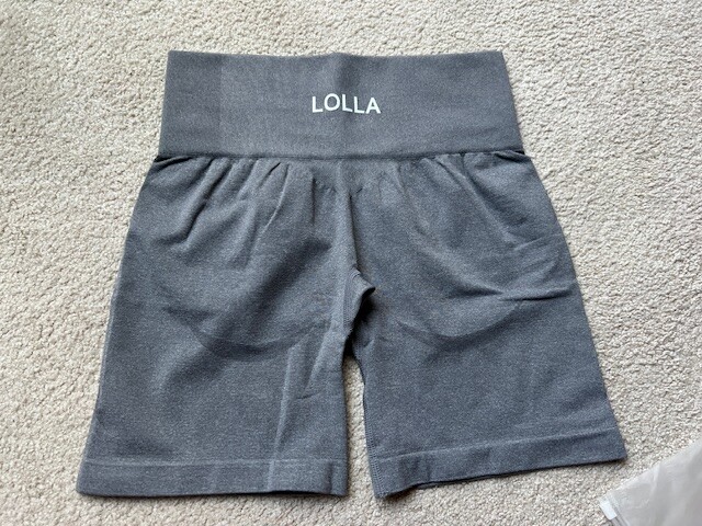 LOLLA Women’s High Waist Seamless Workout Shorts Butt Lifting Ruched Booty Smile
