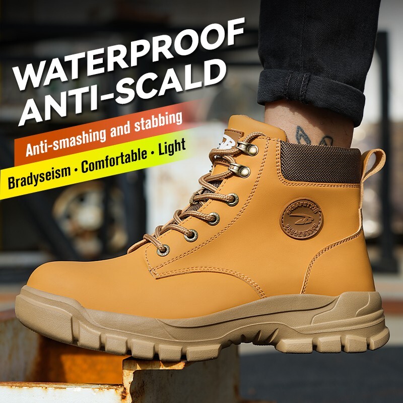 Safety Shoes Men Work Sneakers Indestructible Shoes Anti-smash Puncture-Proof
