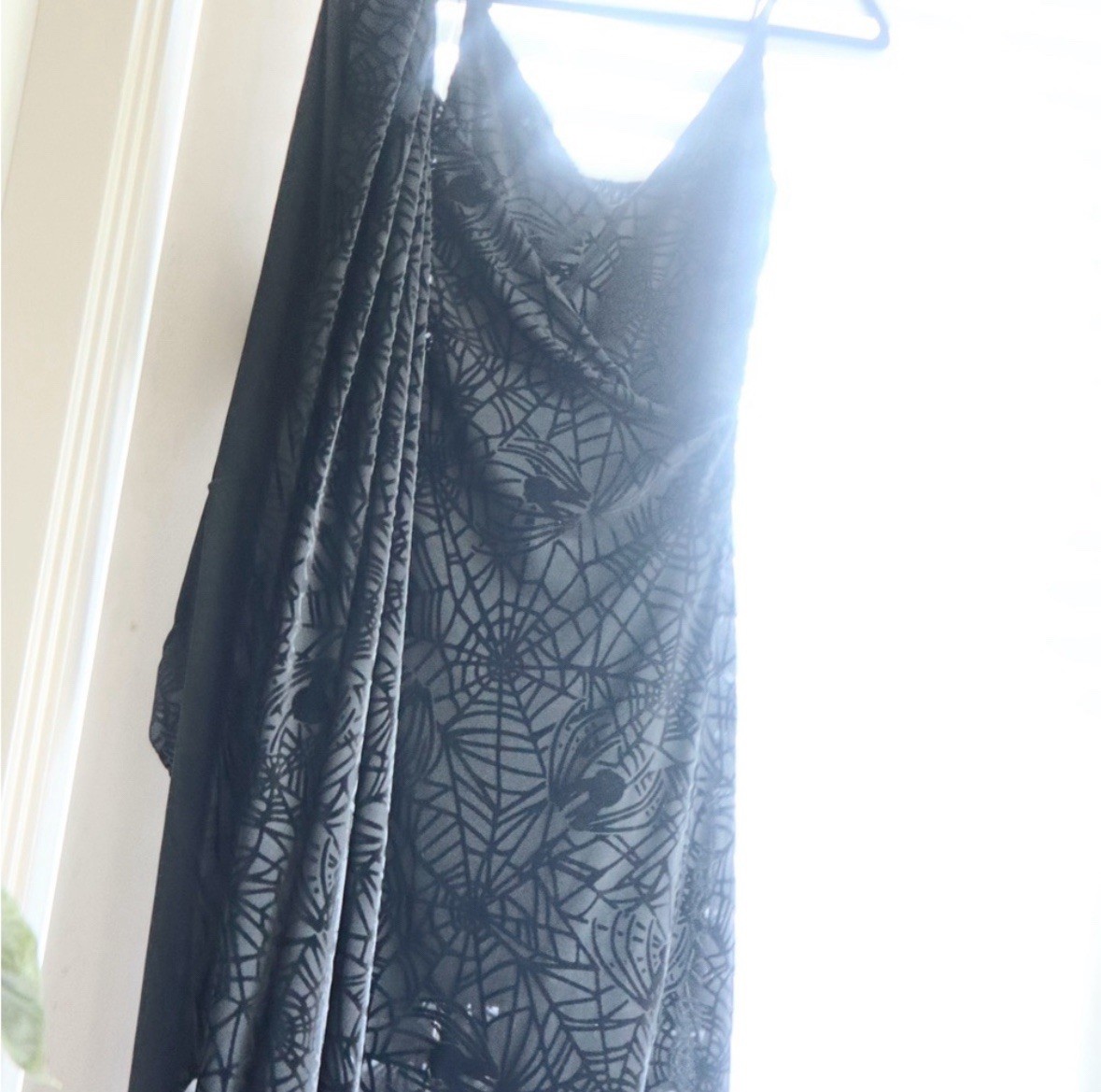 Black Milk Corpse Bride BURNED VELVET SPIDER THREADS HANDKERCHIEF DRESS Sz S