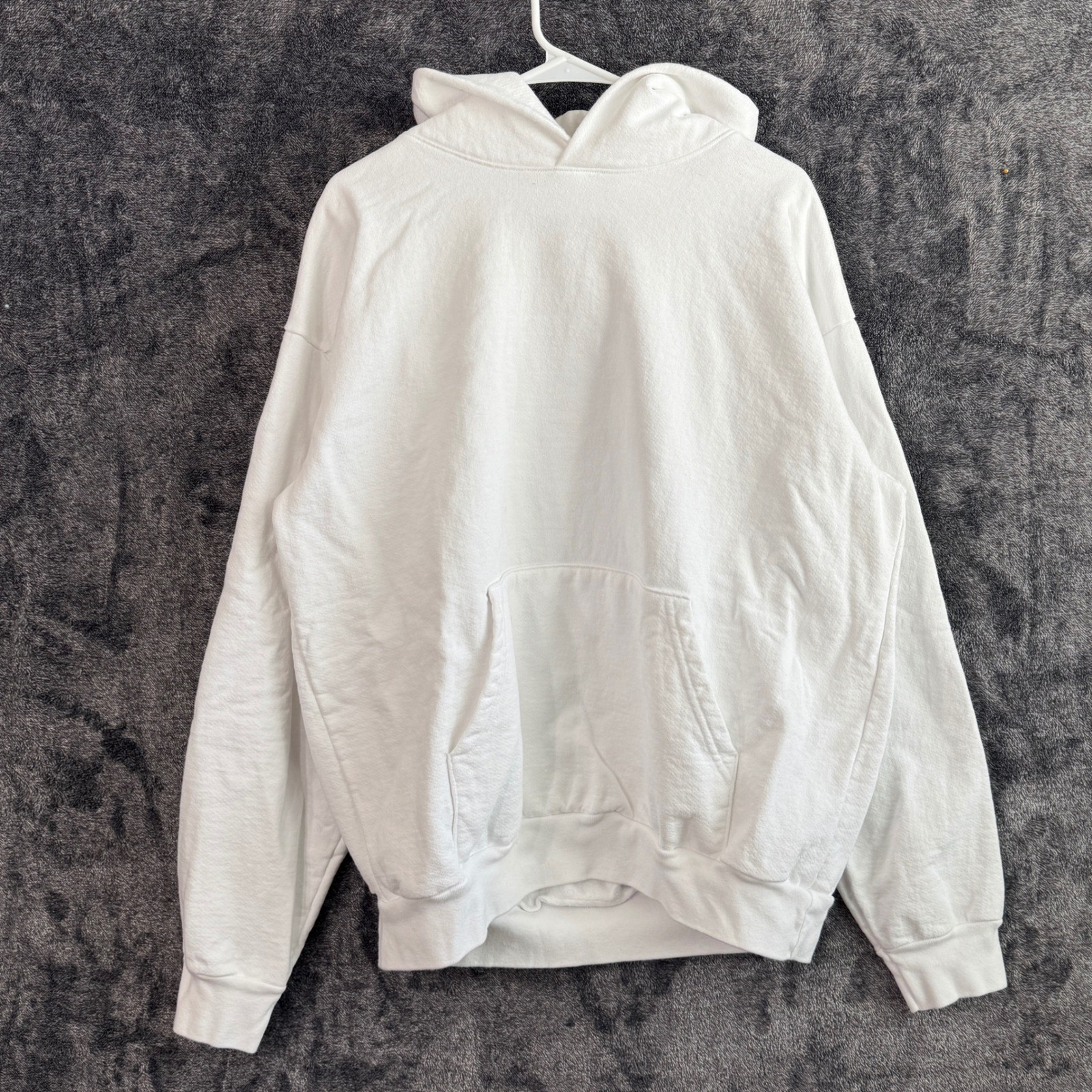 Los Angeles Apparel Pullover Hoodie 14 Oz Heavy Fleece White XL USA Made