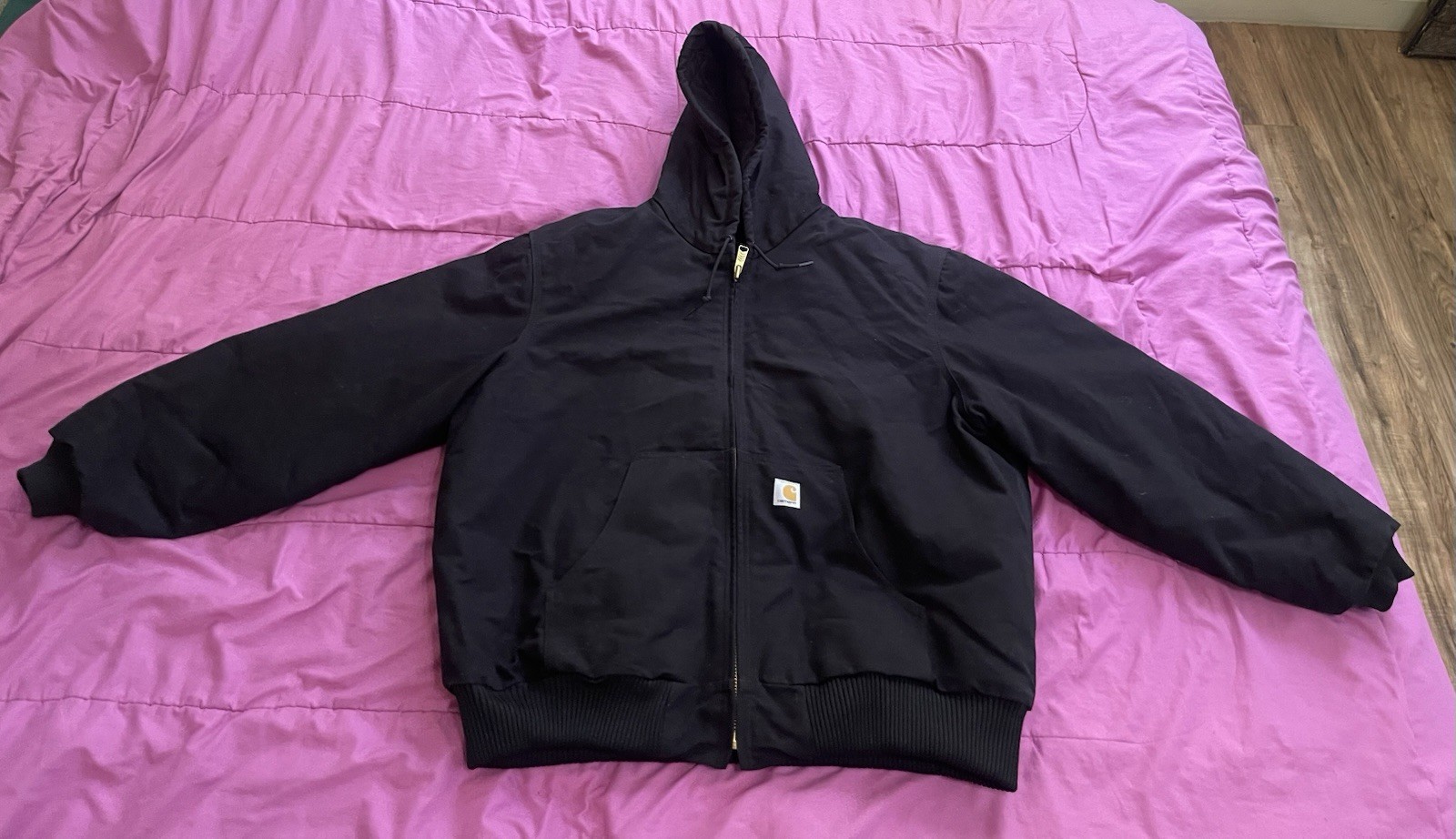 Carhartt Men’s 2XL Reg Loose Fit Firm Duck Insulated Flannel Lined Active Jacket