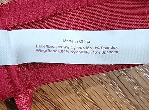 Adored By ADORE ME Red Layla PushUp Bra Padded Lace 32 34 36 38 40 DD D C B A