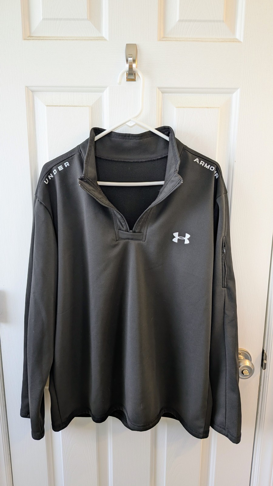 Under Armour ColdGear Golf 1/4 Quarter Zip Pullover Men’s XL Black LS