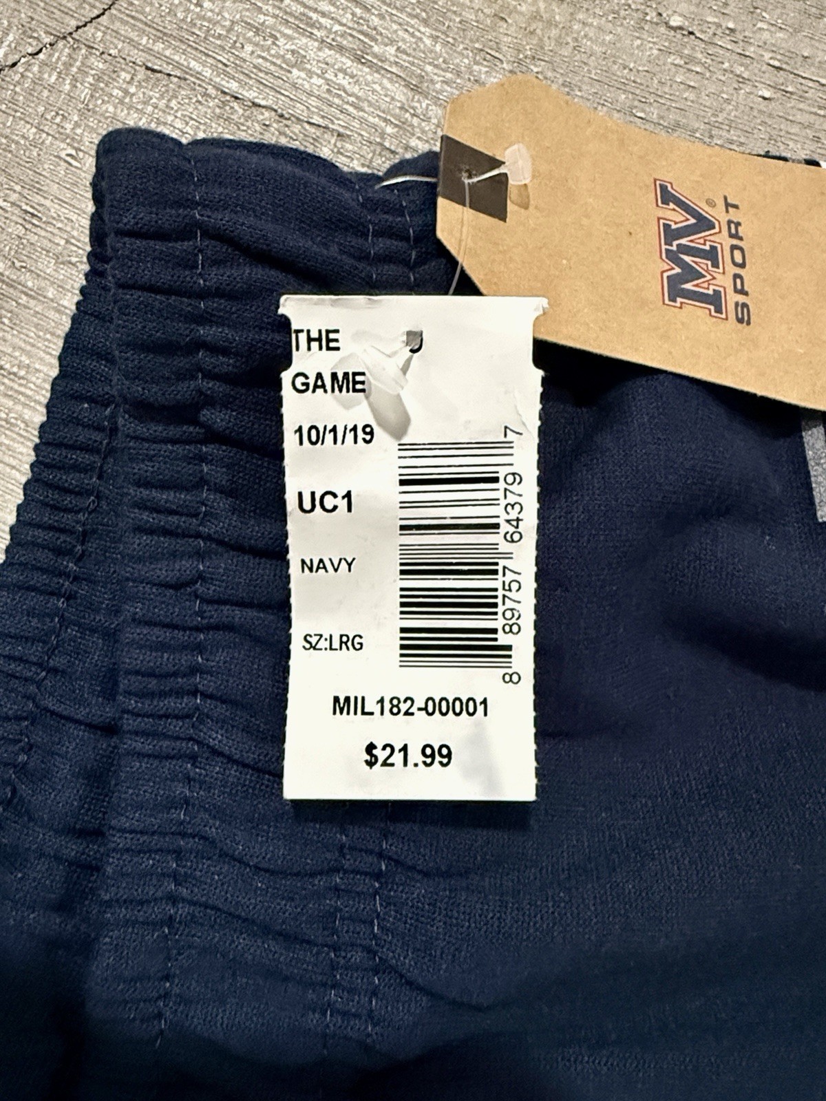 UNITED STATES COAST GUARD “USCG” Blue Sweatpants Sz L / Large – NWT – MV Sport