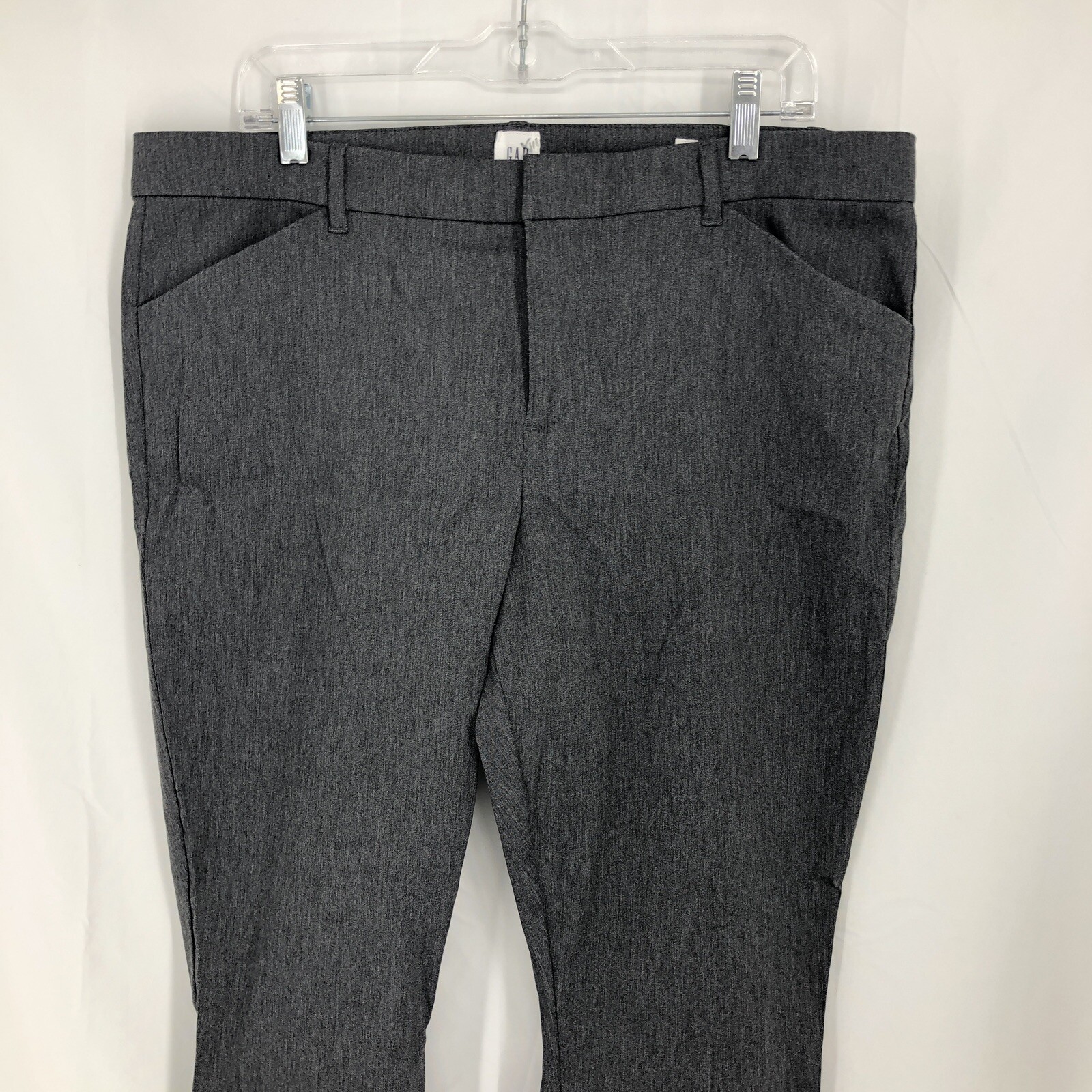 Gap Signature Skinny Ankle Heathered Charcoal Gray Pants 16 (38×28)