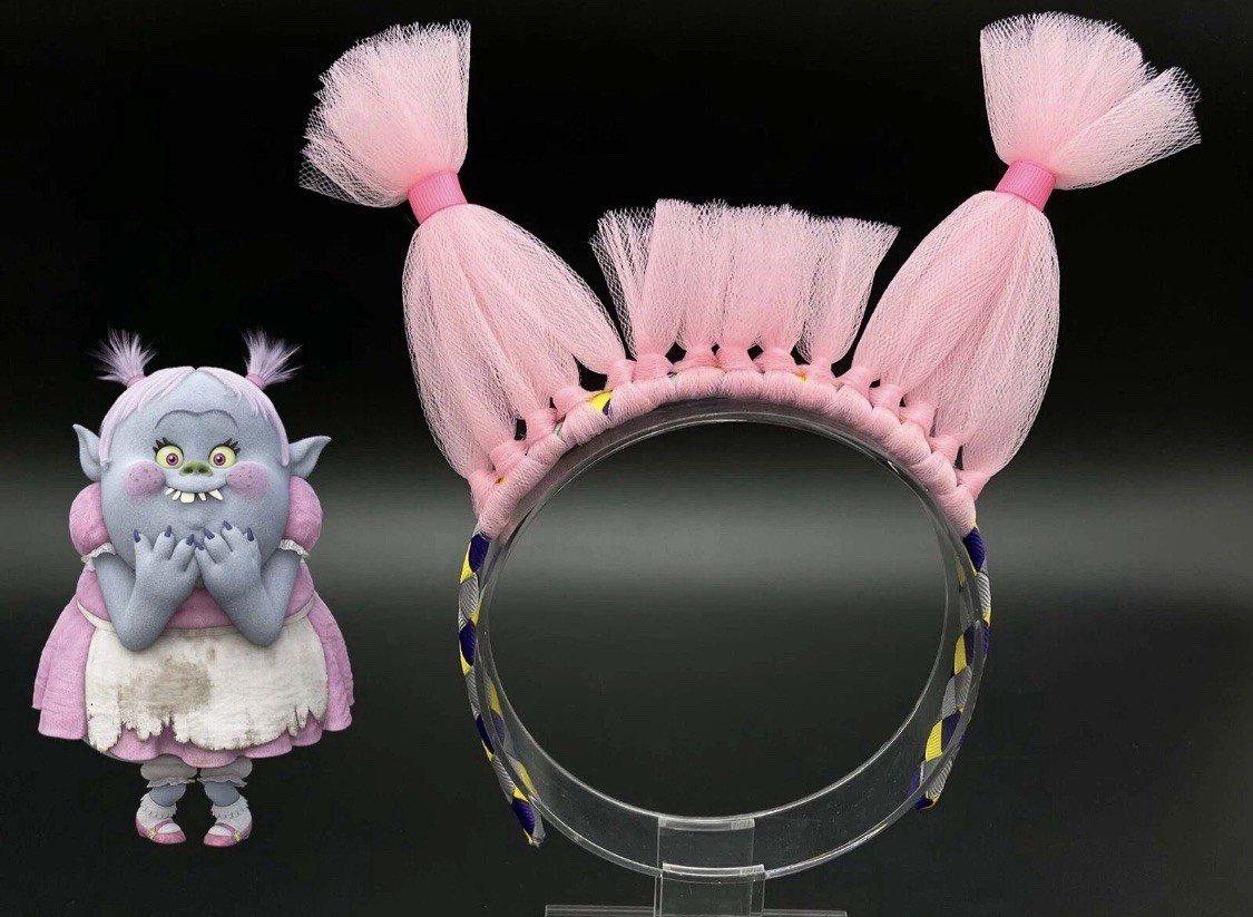 Custom made Bridget Troll Headbands Woven Headbands Troll Movie Troll Hair